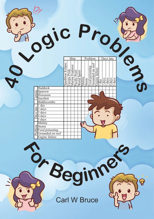 40 Logic Problems For Beginners paperback cover