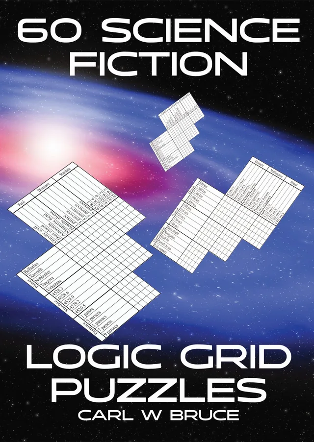 60 Science Fiction Logic Grid Puzzles paperback cover