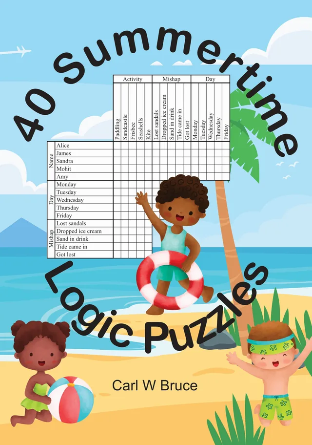 40 Summertime Logic Puzzles paperback cover